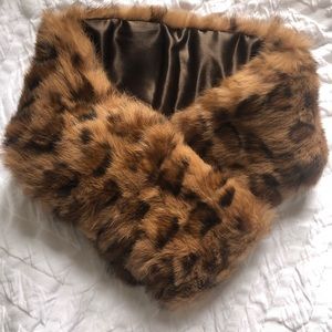 J McLaughlin animal print neck scarf